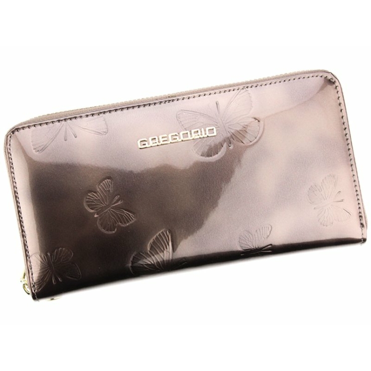 Piros Lakk Valódi bőr pillangós női Pénztárca