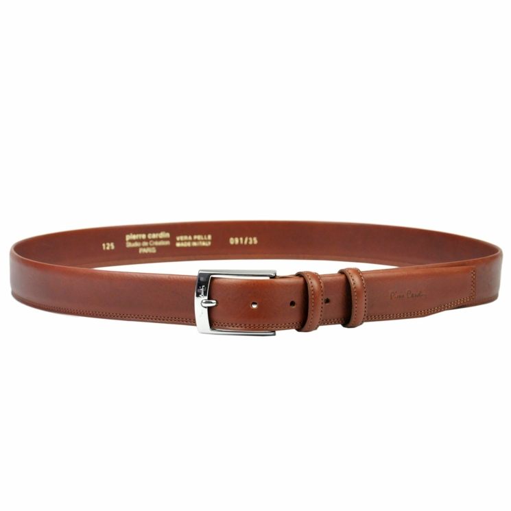 Pierre Cardin Valódi bőr Öv ciemny camel (cognac) cm