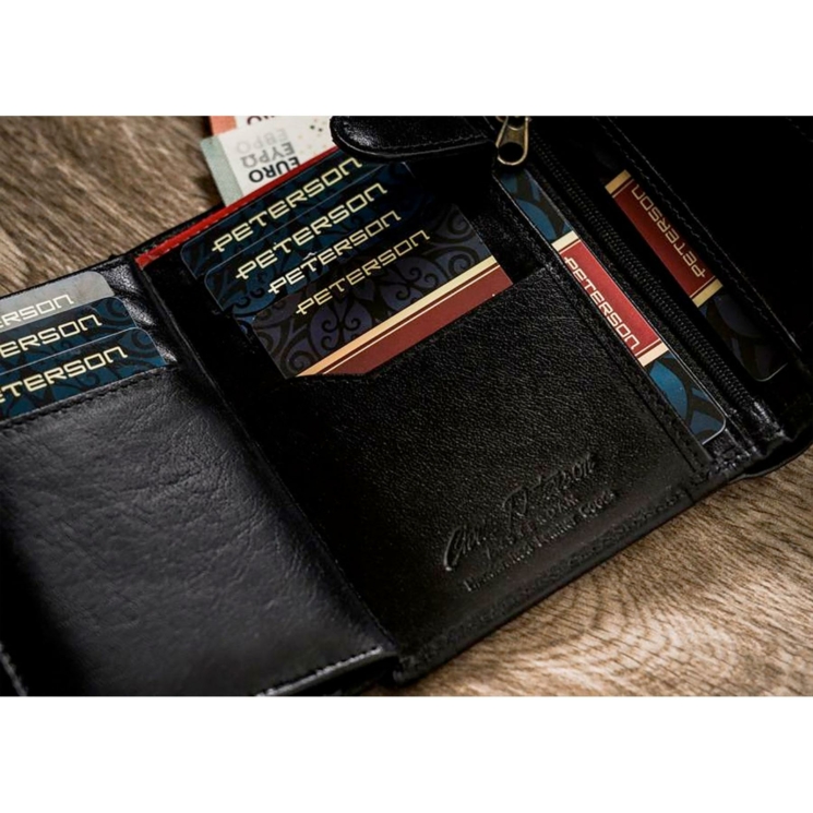 Peterson Valódi bőr Pénztárca