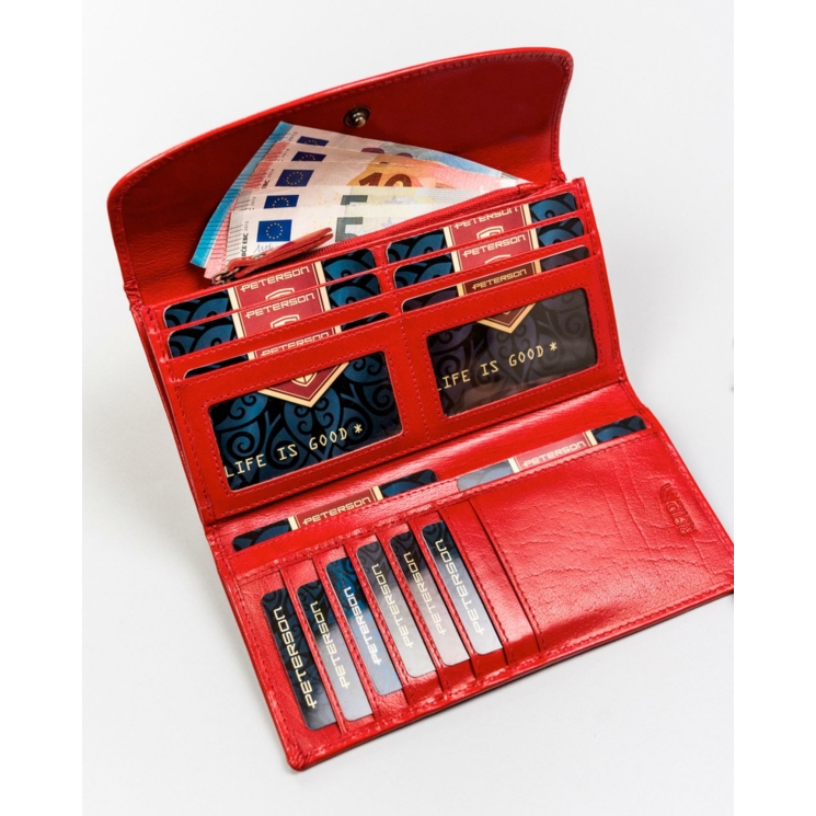 Peterson Valódi bőr Pénztárca