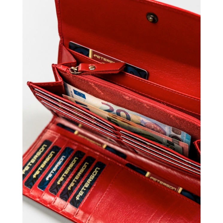 Peterson Valódi bőr Pénztárca