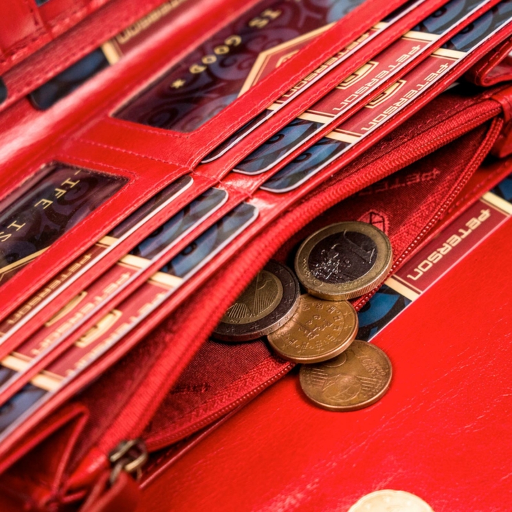 Peterson Valódi bőr Pénztárca