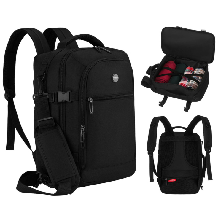 PTN GAWRON-6 utazási hátizsák Fekete