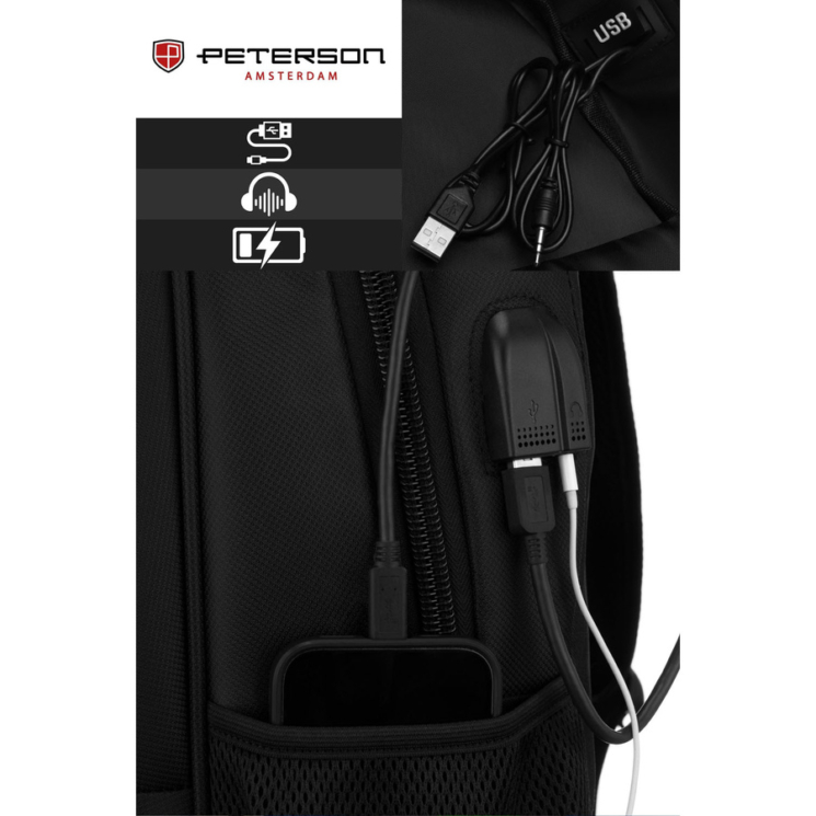 Peterson laptoptartós hátizsák 