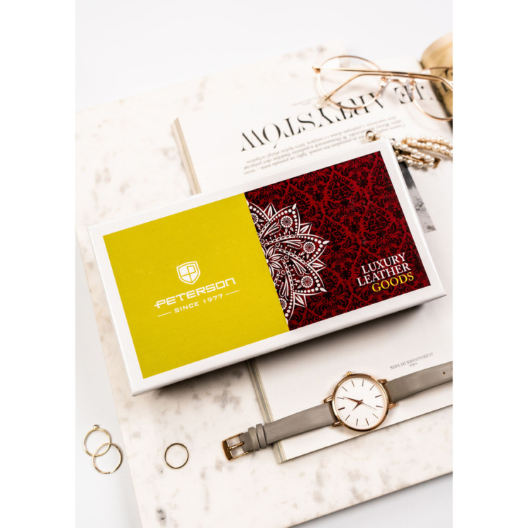 Női bőr pénztárca PTN 421431-DSL Piros