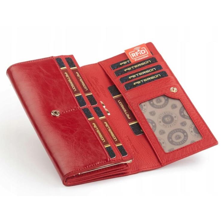 PTN PL-467 Piros bőr pénztárca