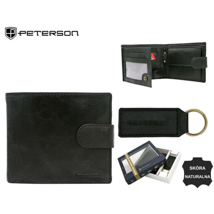 Peterson Férfi pénztárca és kulcstartó ajándékcsomag