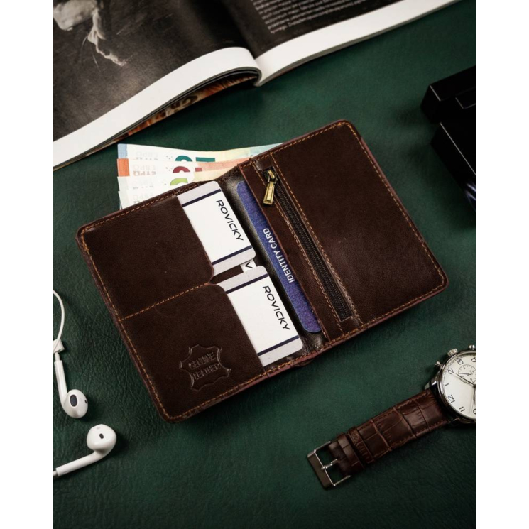 Bőr irattartó tok OKL-GRVT Barna