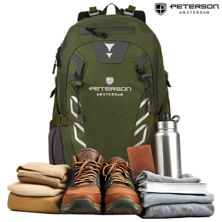 Peterson Tágas túrahátizsák esővédővel