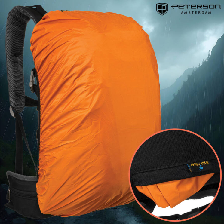 Peterson Tágas túrahátizsák esővédővel