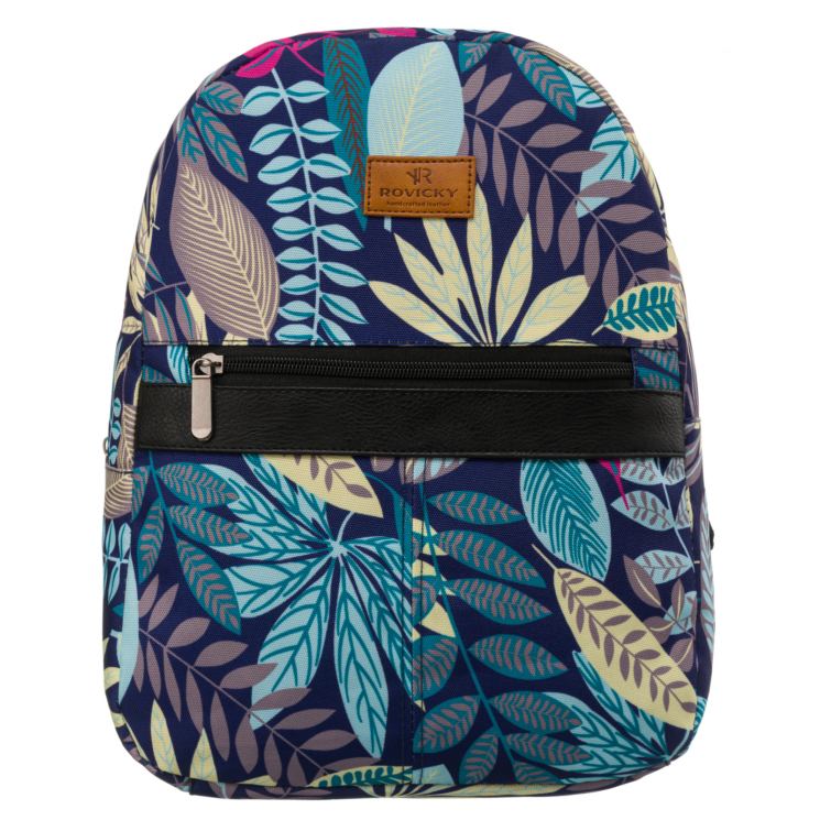 Tágas női városi hátizsák divatos mintában