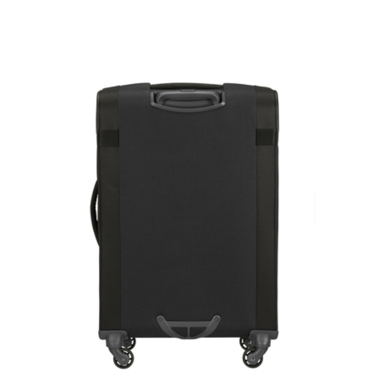 Samsonite Citybeat bővíthető spinner bőrönd közepes méret 66 cm Black