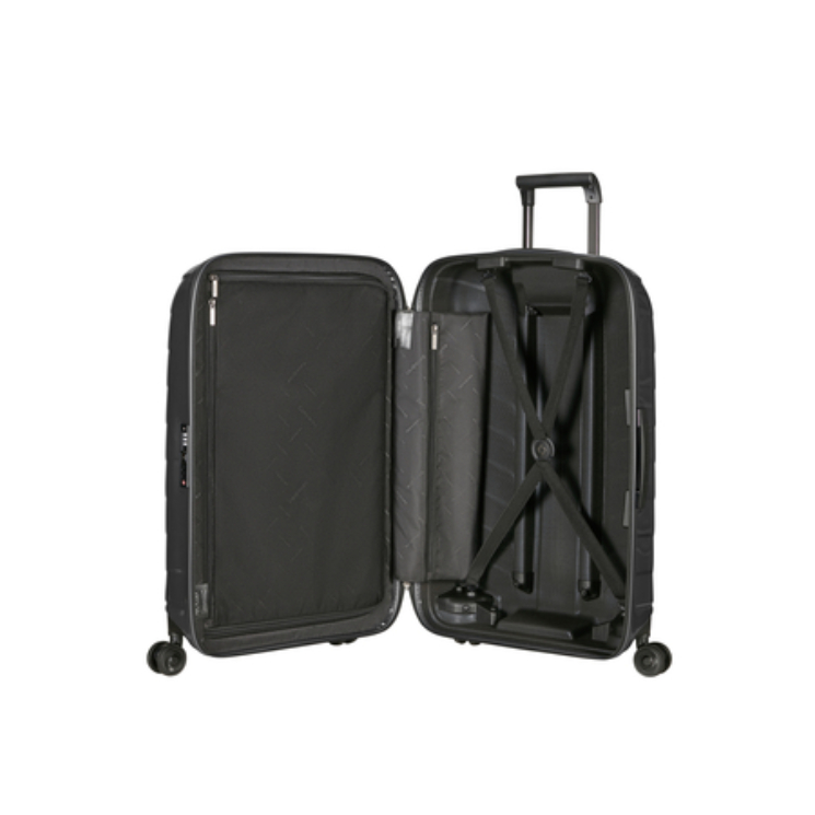 Samsonite Attrix Spinner Bőrönd 81 cm Black 10 év garancia