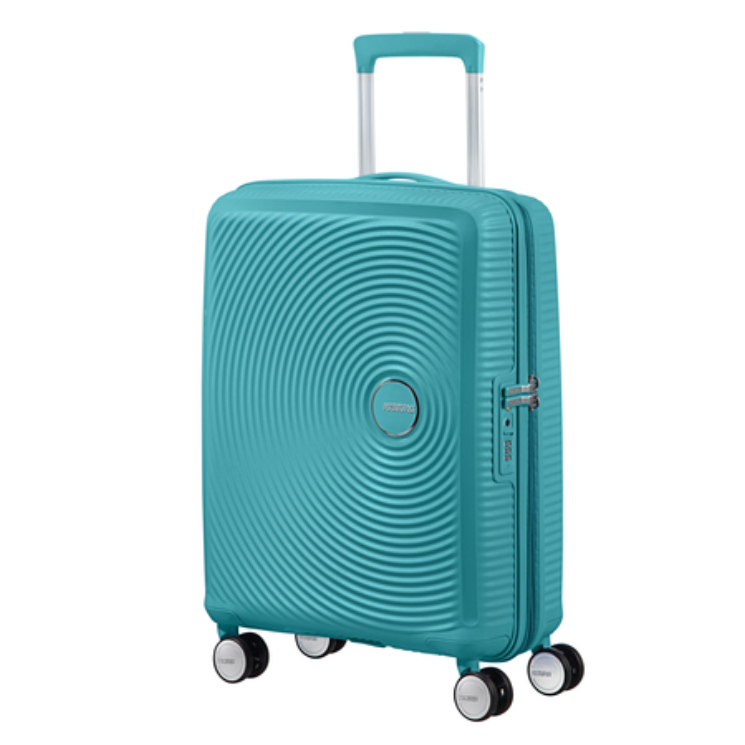American Tourister Soundbox bővíthető Spinner bőrönd 55 TurquoiseTonic