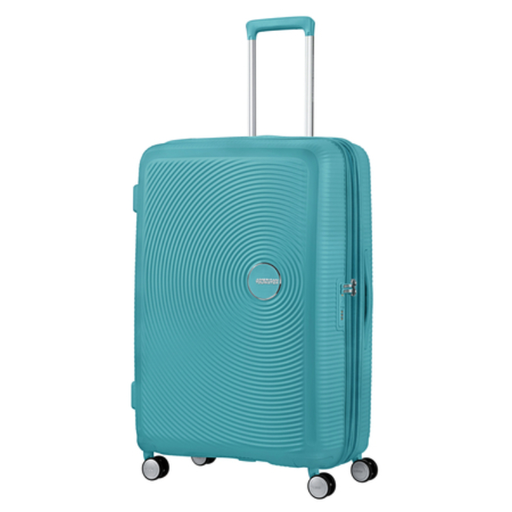 American Tourister Soundbox bővíthető, négykerekű nagy bőrönd 77