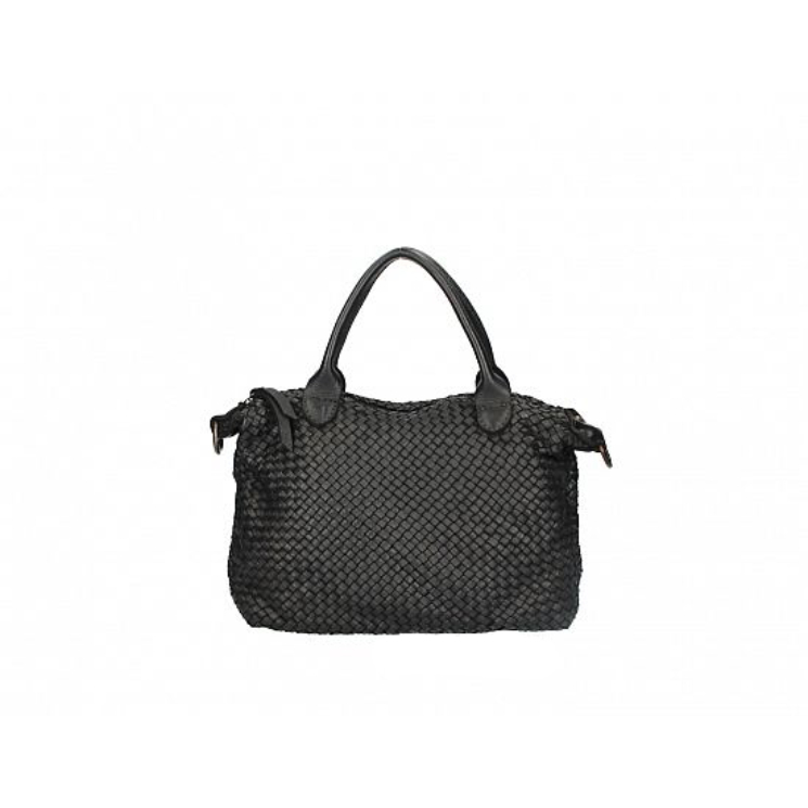 Valódi bőr női táska Fekete S7264