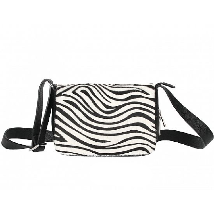 Valódi bőr női táska Zebra mintával TR291