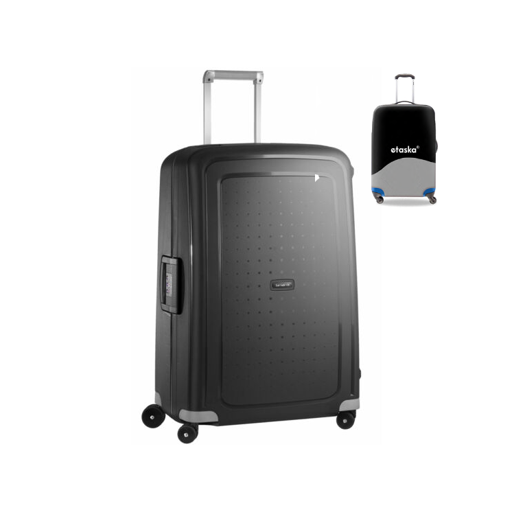 Samsonite S-Cure Spinner bőrönd 75 cm-es ajándék bőröndhuzattal