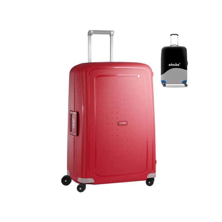 Samsonite S-Cure Spinner bőrönd 75 cm-es ajándék bőröndhuzattal