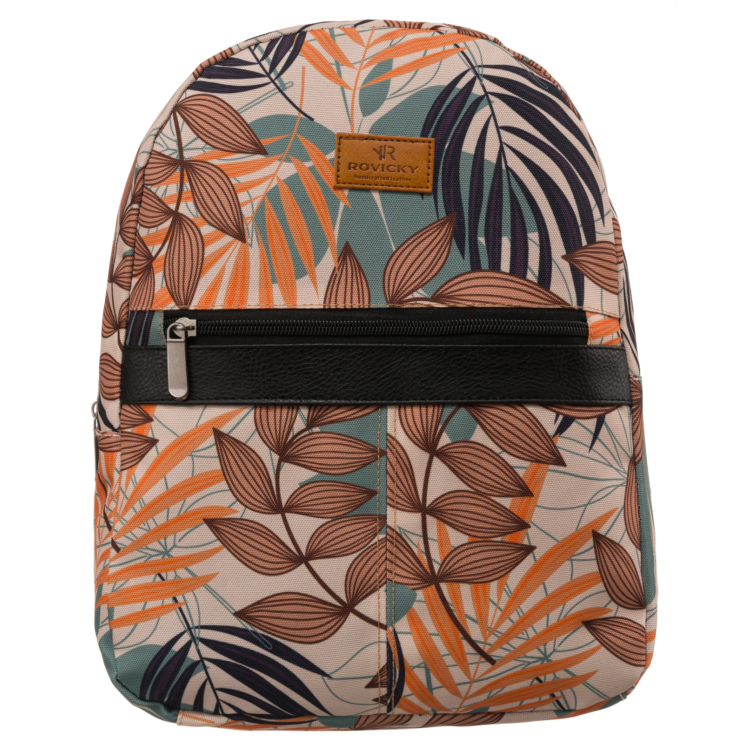 Tágas női városi hátizsák divatos mintában