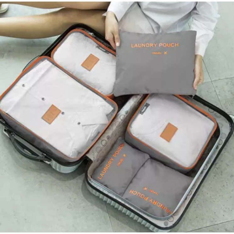 Bőröndrendező táskák utazáshoz 6 db-os szett 