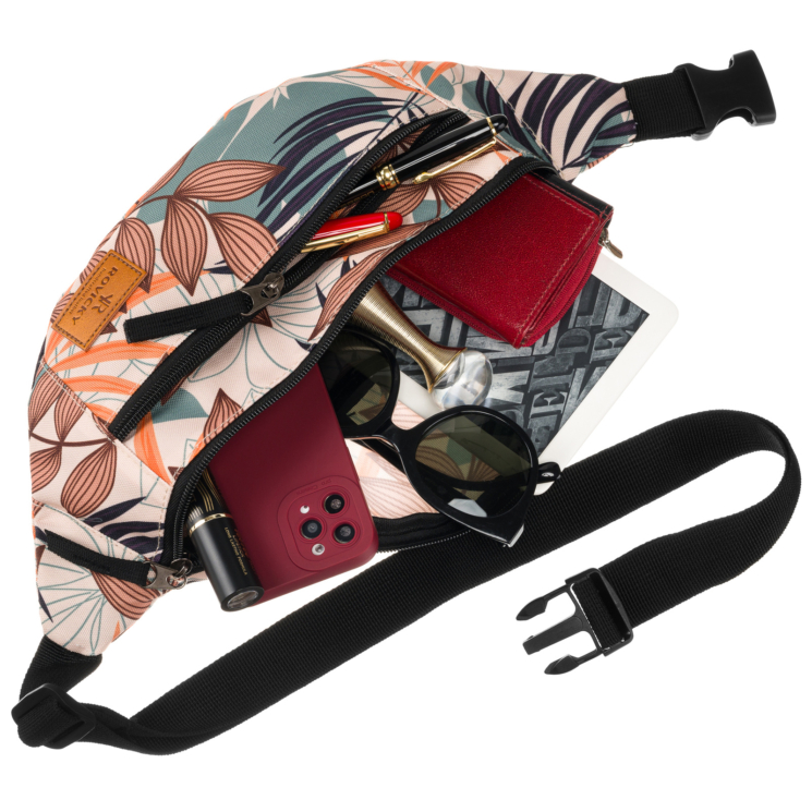 Tágas női Övtáska Divatos mintában