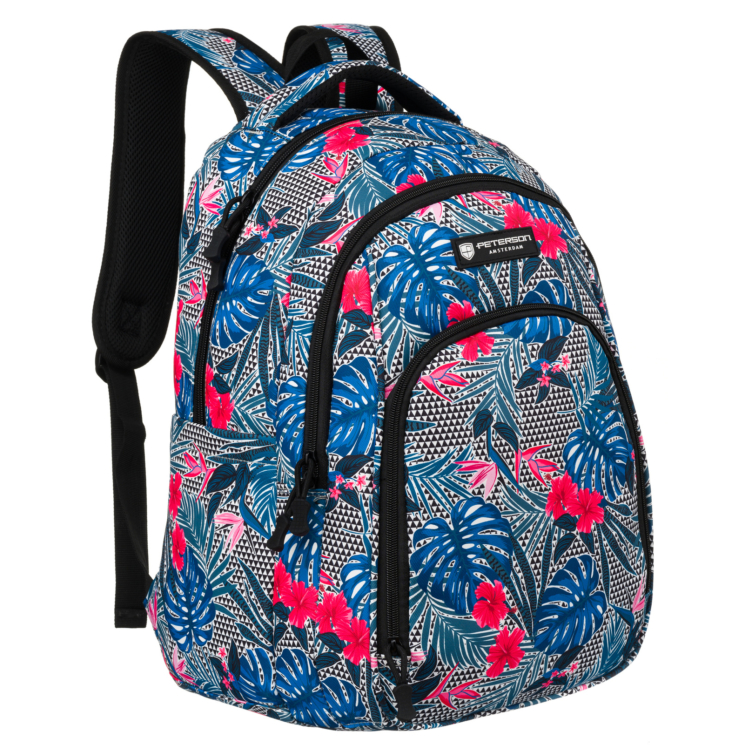 Sokzsebes hátizsák USB töltővel Peterson-Amsterdam