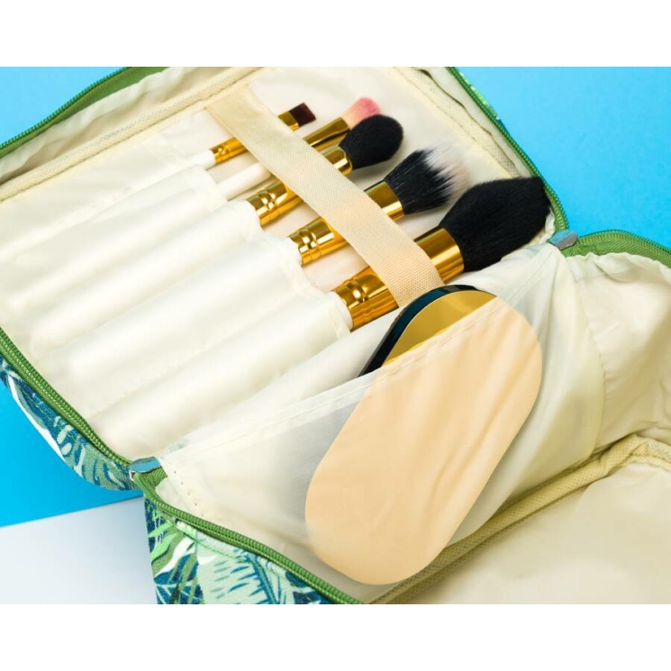 Színes cipzáros kozmetikai táska kézi pánttal- Peterson