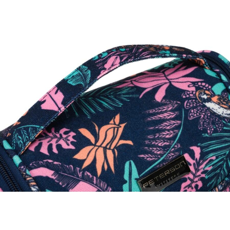 Színes cipzáros kozmetikai táska kézi pánttal- Peterson