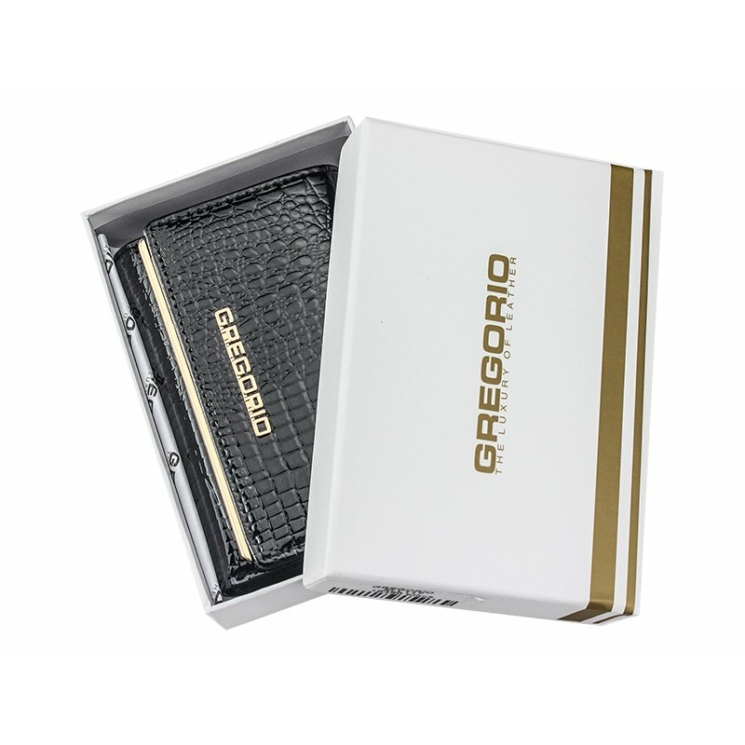 Gregorio Valódi lakkbőr Női Pénztárca piros színben