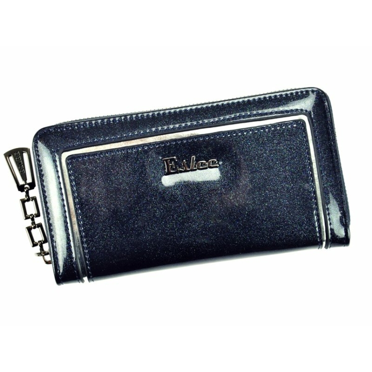 Eslee sötétbarna Műbőr + Valódi bőr Pénztárca