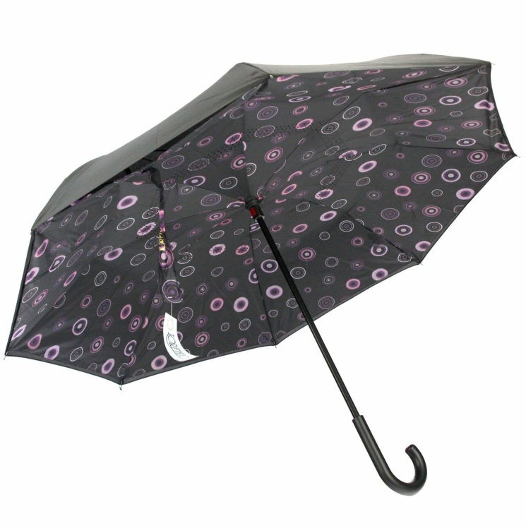 Lorenzo fekete Műbőr + Valódi bőr Esernyő