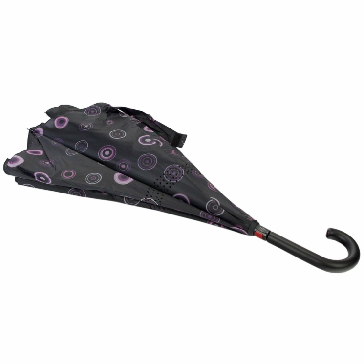 Lorenzo fekete Műbőr + Valódi bőr Esernyő