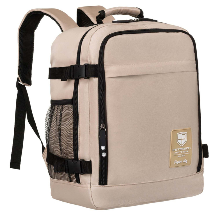 Peterson 3- Funkciós Tágas Utazó Hátizsák, WizzAir méretű 40x30x20cm, USB csatlakozóval