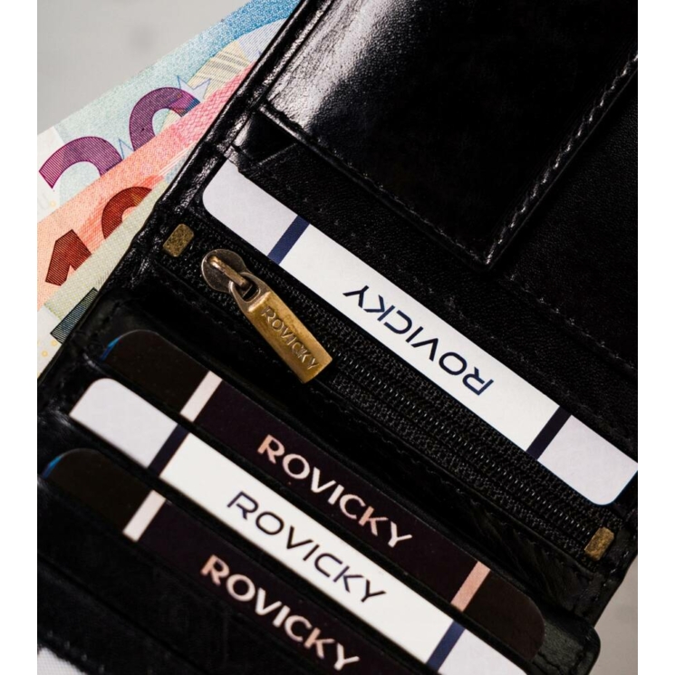 Rovicky Nagyméretű Valódi bőr Pénztárca