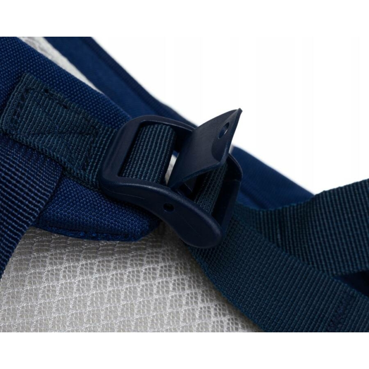 Kétrekeszes, sötétkék városi Iskolai hátizsák külső zsebekkel - Peterson