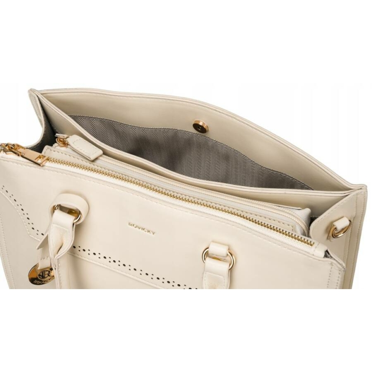 Alkalmi női kézitáska hosszúpánttal Bézs színben