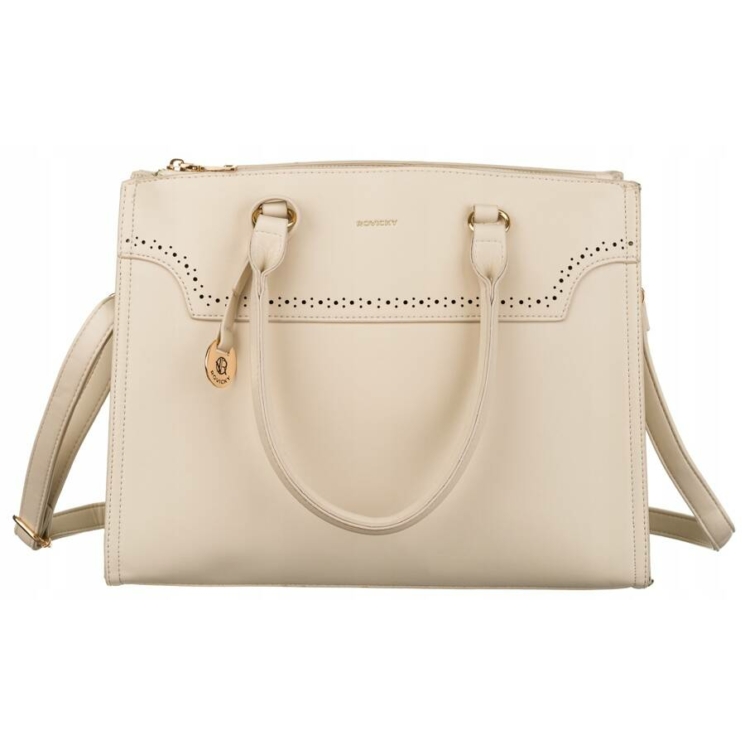 Alkalmi női kézitáska hosszúpánttal Bézs színben