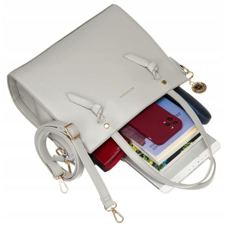 Strapabíró női válltáska Szürke színben