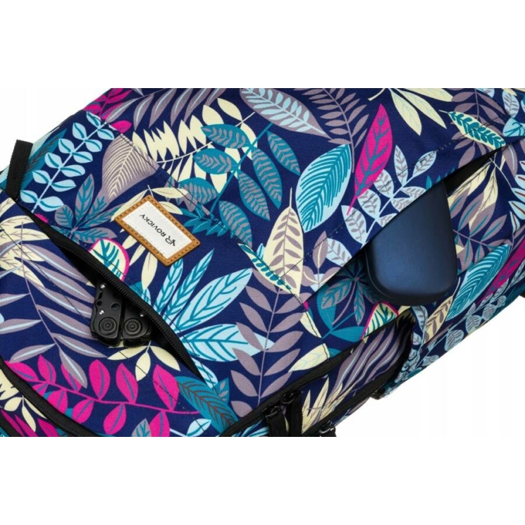 Sokzsebes Női hátizsák divatos mintában