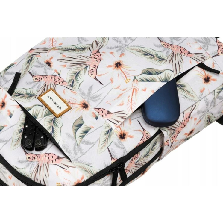 Sokzsebes Női hátizsák divatos mintában