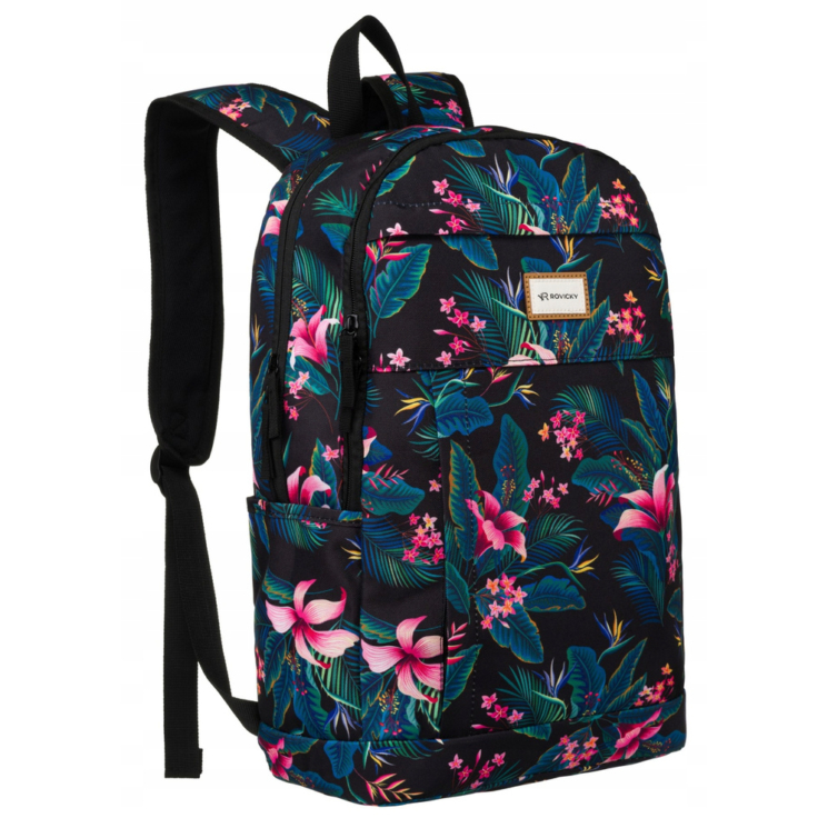 Sokzsebes Női hátizsák divatos mintában