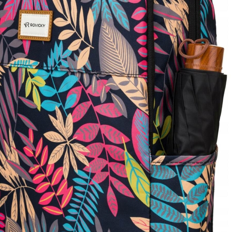 Sokzsebes Női hátizsák divatos mintában