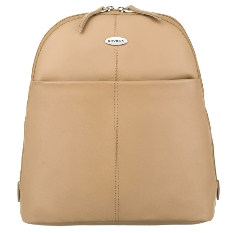  Női valódi bőr Városi  hátizsák bézs színben