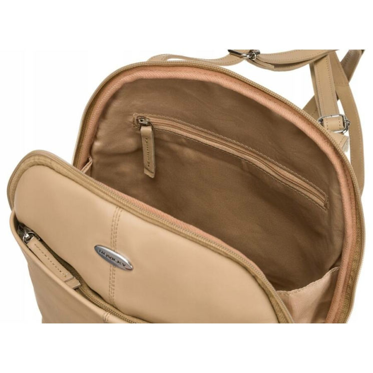  Női valódi bőr Városi  hátizsák bézs színben