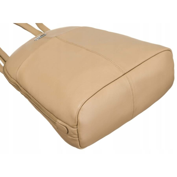  Női valódi bőr Városi  hátizsák bézs színben