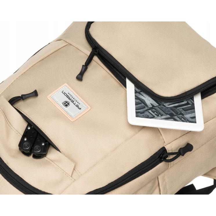 Peterson Laptoptartós városi hátizsák Bézs színben