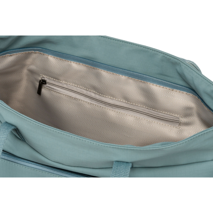 Stílusos női válltáska farmerkék színben