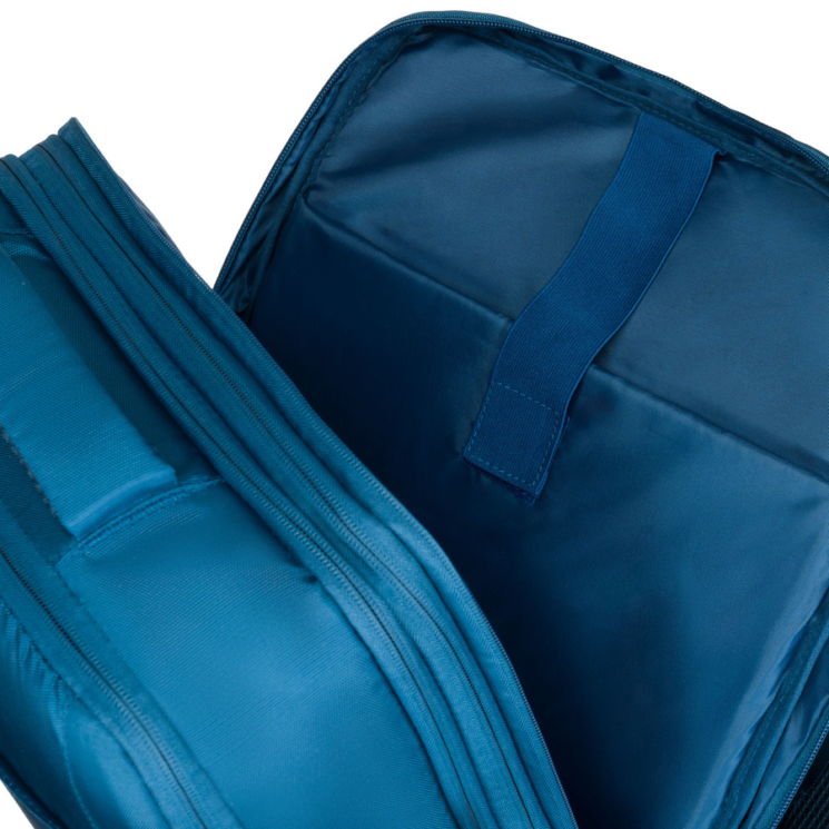 Peterson extrabővíthető kék színű hátizsák kézipoggyász méretben 40 x 30 x 20 cm