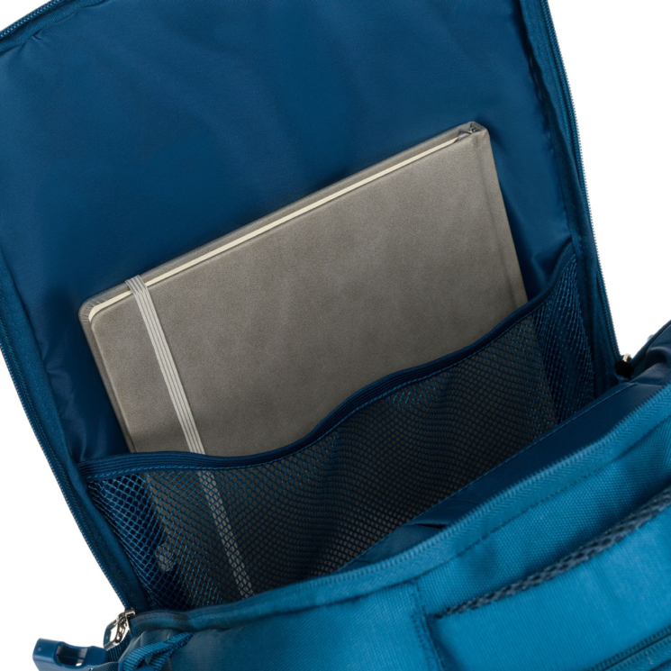 Peterson extrabővíthető kék színű hátizsák kézipoggyász méretben 40 x 30 x 20 cm